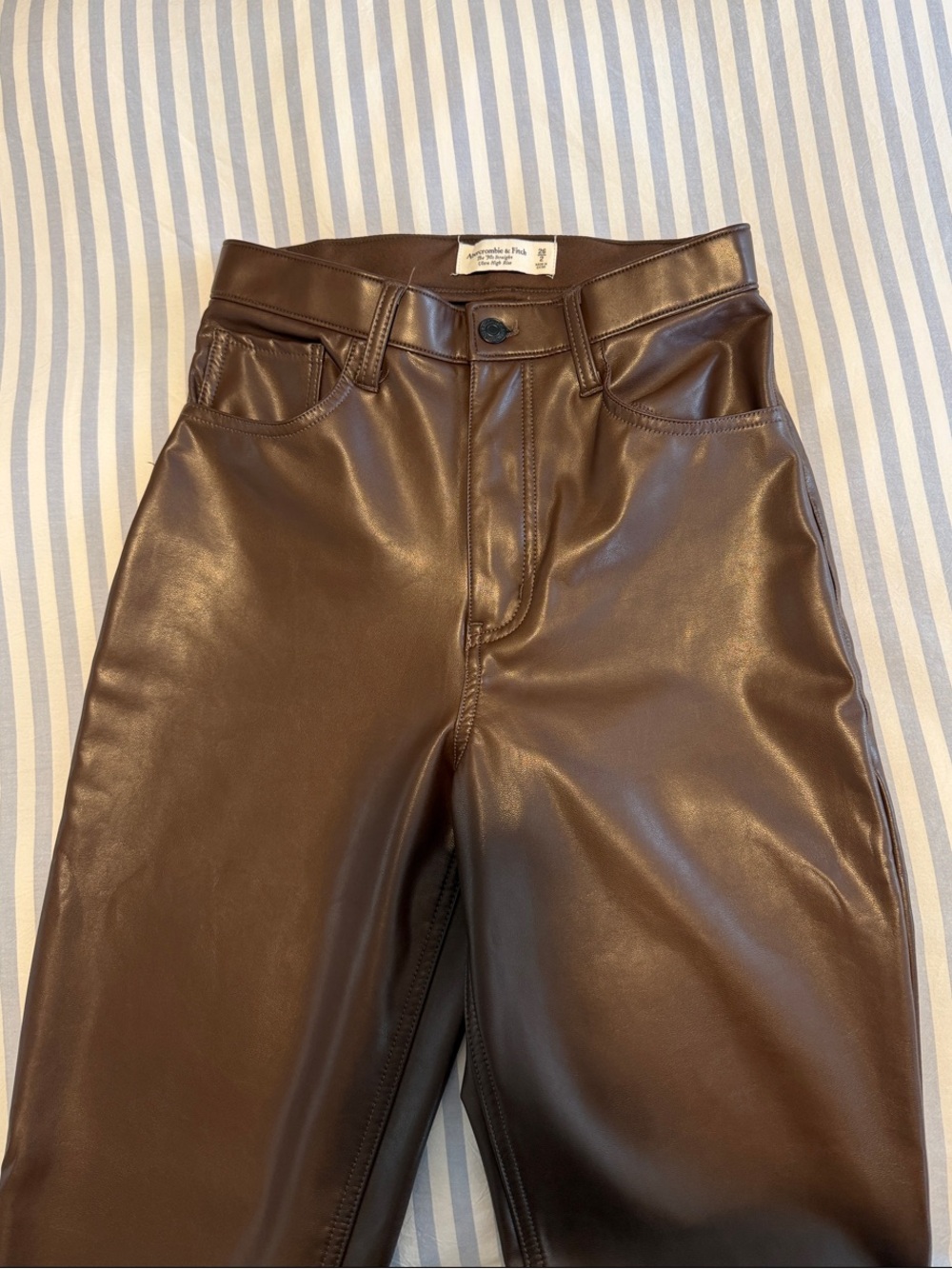 Abercrombie Brown Leather Pants